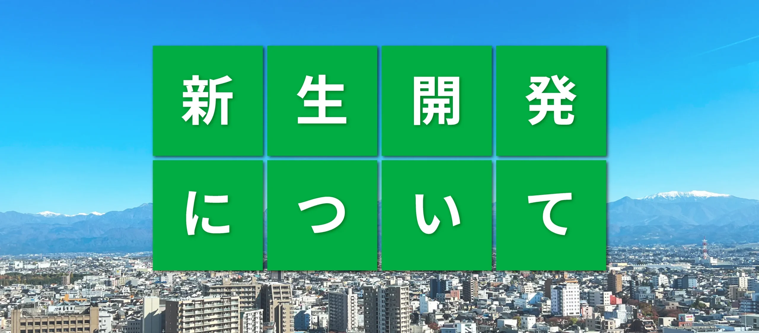 新生開発について